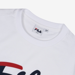 Fila Crayon Logo - Miesten Poolopaita - Valkoinen | FI-98501